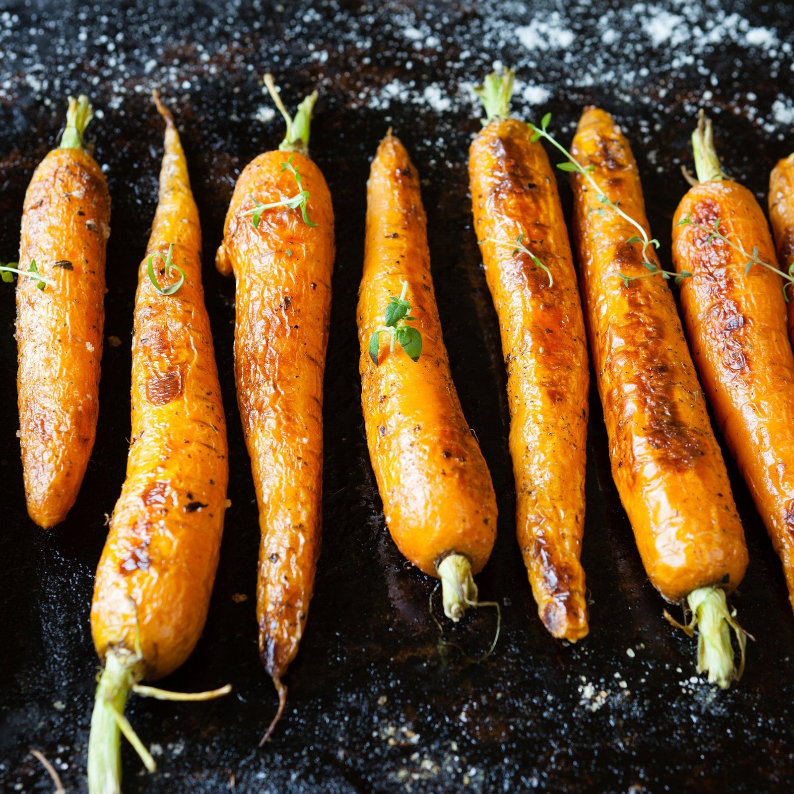 Honey and Cinnamon Roasted Carrots
